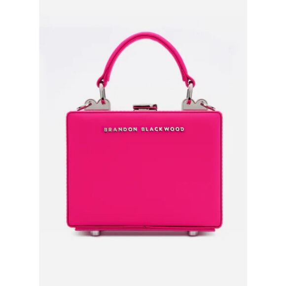 Brandon Blackwood Mini Kendrick in Bright Fuchsia Nylon with Silver Hardware - Picture 1 of 12